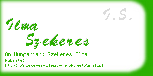 ilma szekeres business card